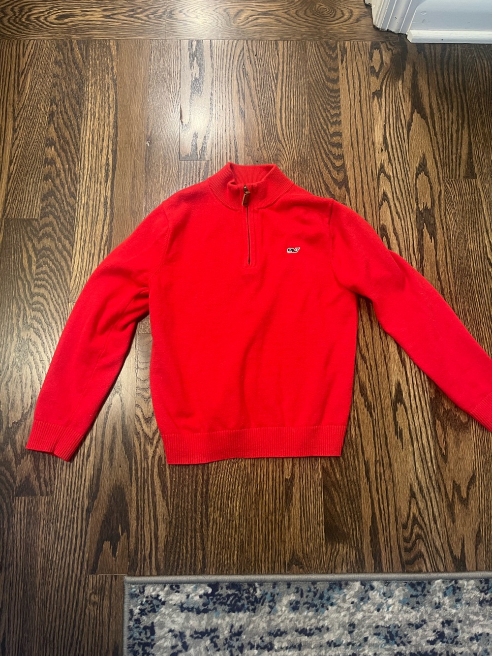 Vineyard Vines Boathouse Quarter-Zip Sweater; size 7